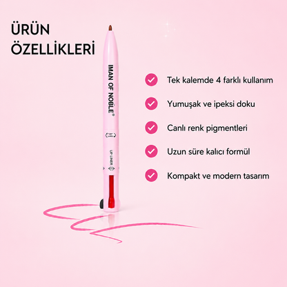 4'ü 1 Arada Makyaj Kalemi