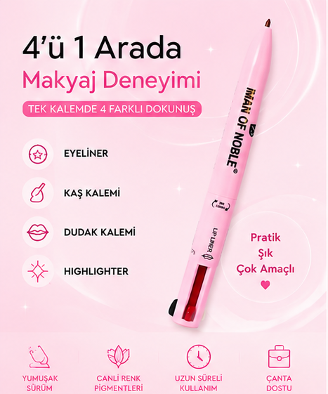4'ü 1 Arada Makyaj Kalemi