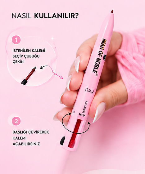 4'ü 1 Arada Makyaj Kalemi